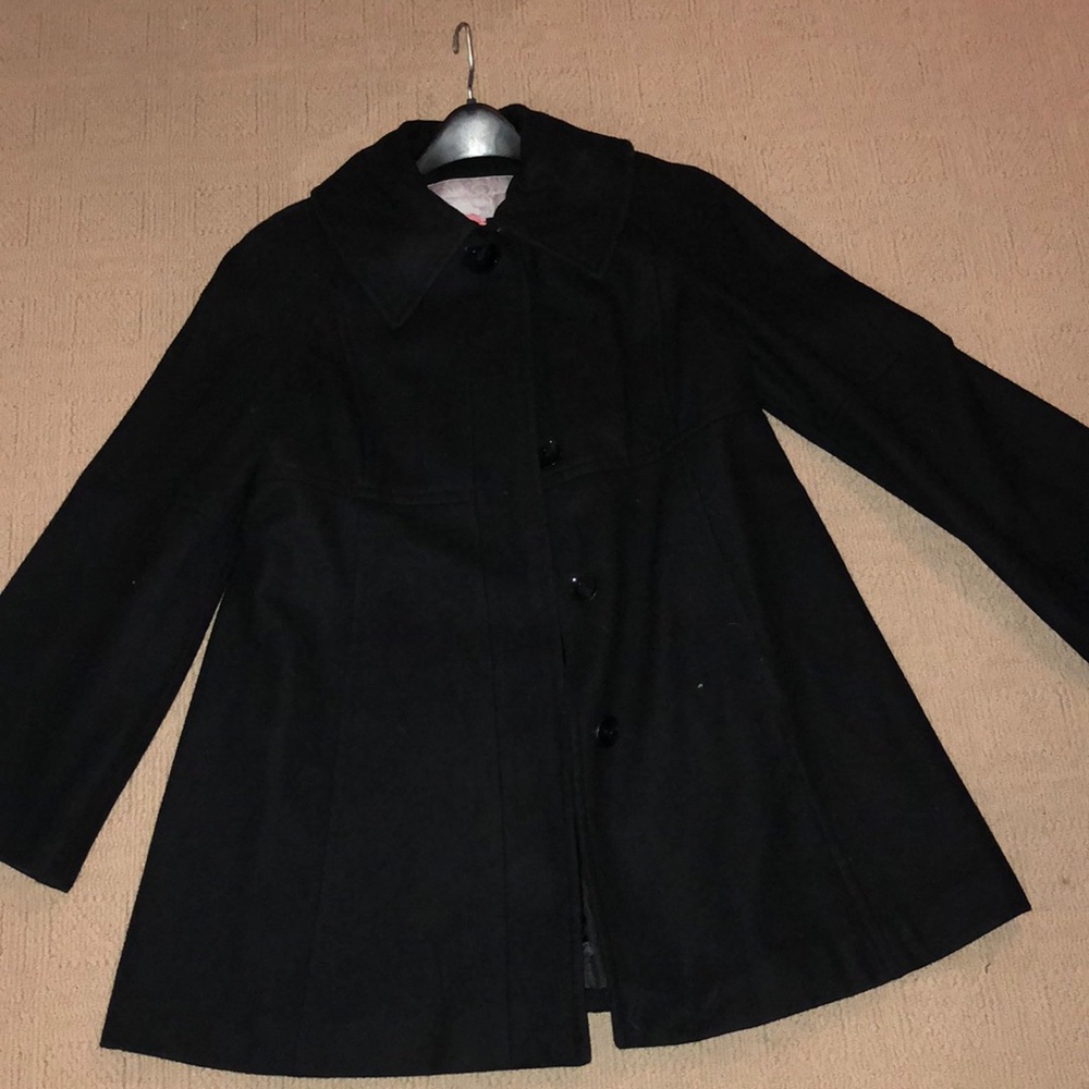 Jessica Simpson Black Peacoat